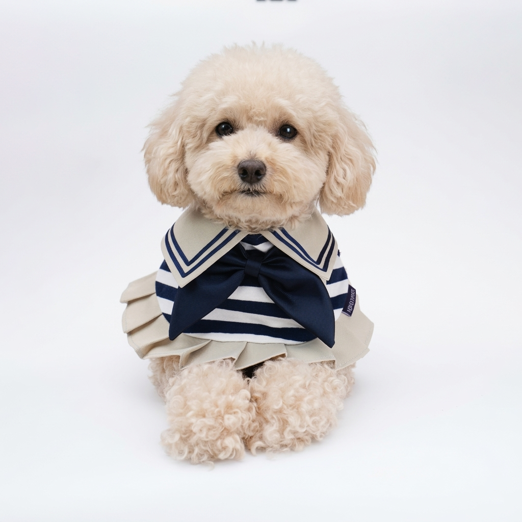 **Pre-Order** Santiana (2-Sandstone & Navy) | Pet Neckwear