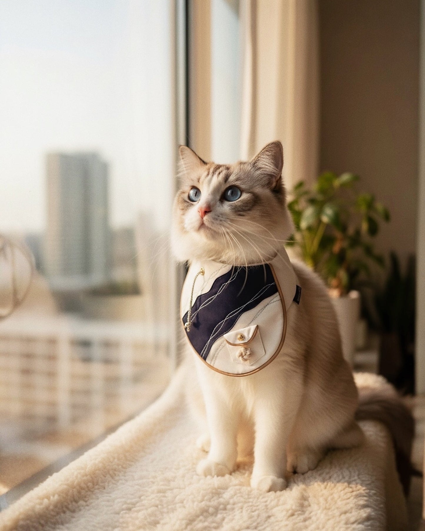 **Pre-Order** Antibes (2-French Riveria Blue) | Pet Neckwear