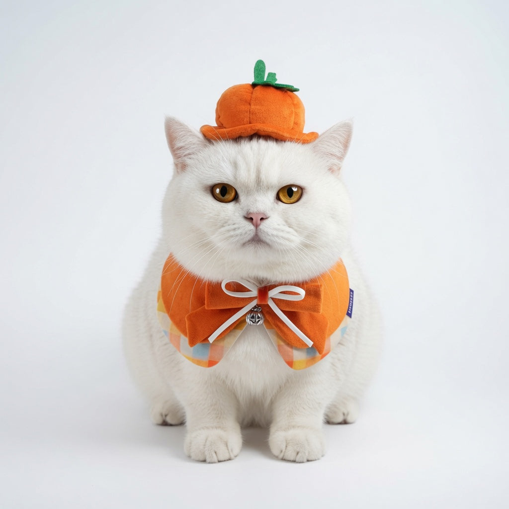 Pumpkin Scholar Hat (1-Harvest Pumpkin) | Pet Hat