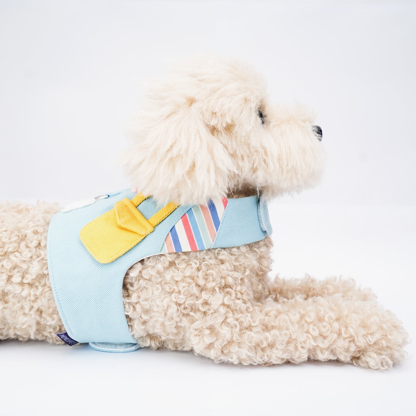 Momoji Bear Harness Vest – Pastel Pocket Style for Cats & Small Dogs