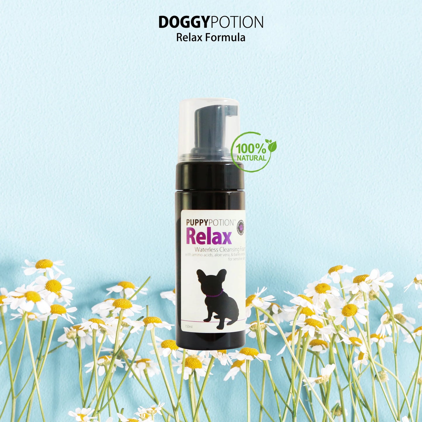 RELAX Waterless Cleansing Foam for Sensitive Skin 150ml