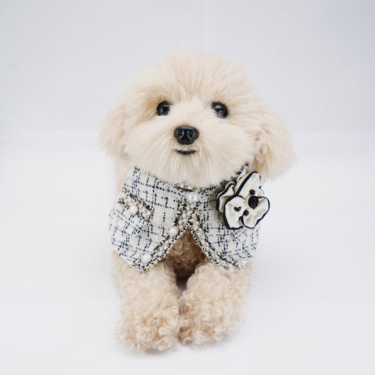 Montmartre Pet Bib – Tweed French Style Collar for Cats & Small Dogs