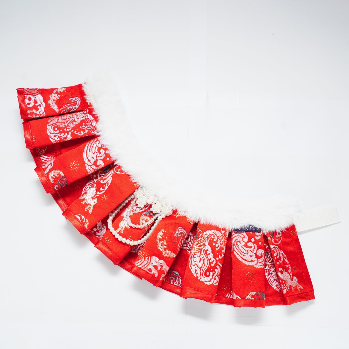 Blush Radiance Red Pet Bib Collar – Chinese New Year Lucky Pet Accessory