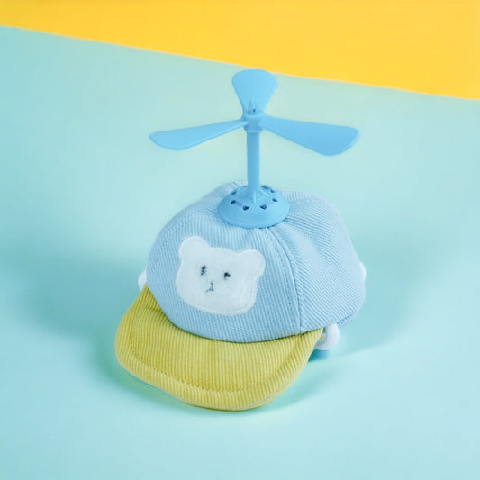 Bear Drone Pet Hat – Cute Propeller Cap for Cats & Small Dogs
