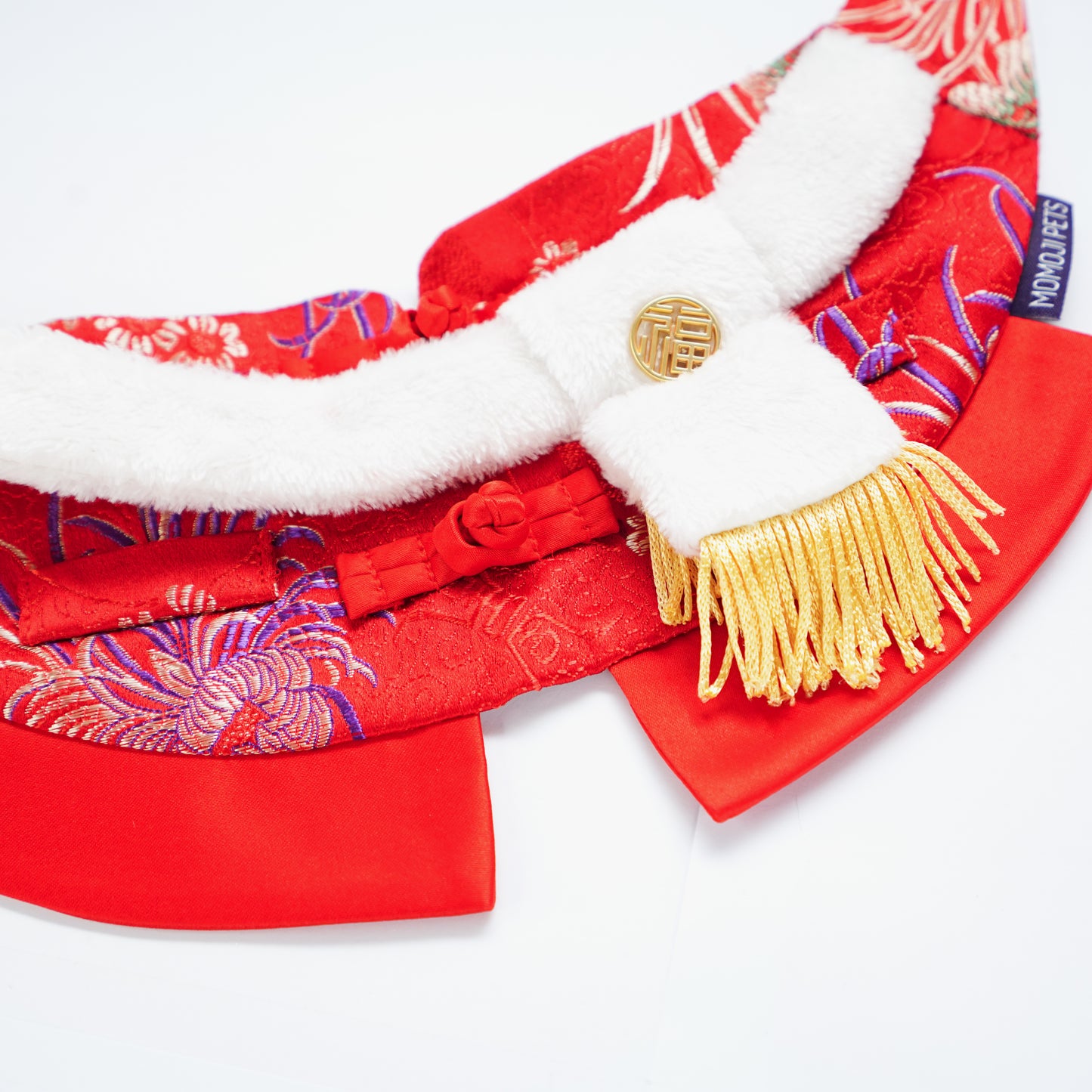 Valor Vermilion Red Pet Bib Collar – Chinese New Year Edition